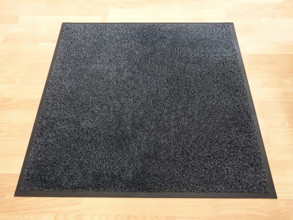 SONDERPOSTEN: Schmutzfangmatte meliert grau/schwarz 85x90 cm